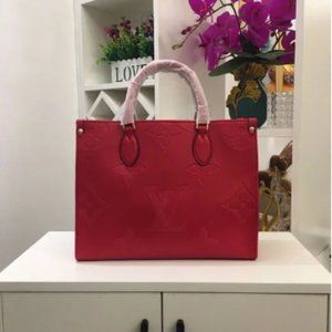LV ONTHEGO Giant Tote Red